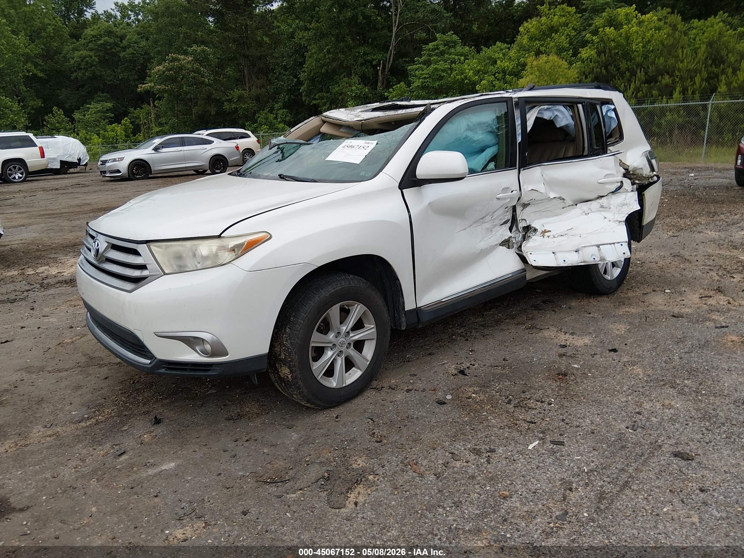 2011 Toyota Highlander Se V6 Белый vin: 5TDZK3EHXBS045190