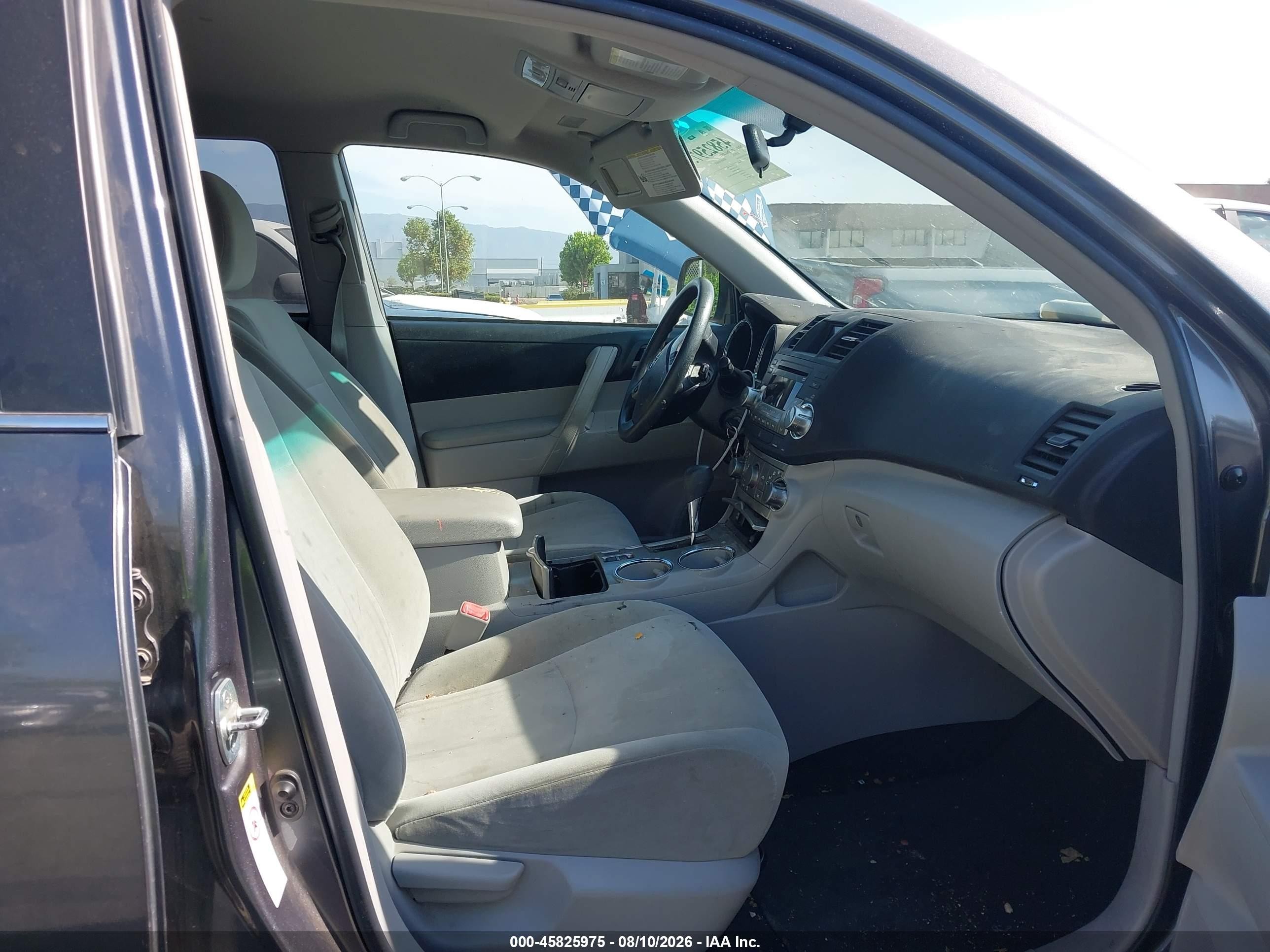 2012 Toyota Highlander Base V6 Gray vin: 5TDZK3EHXCS056904