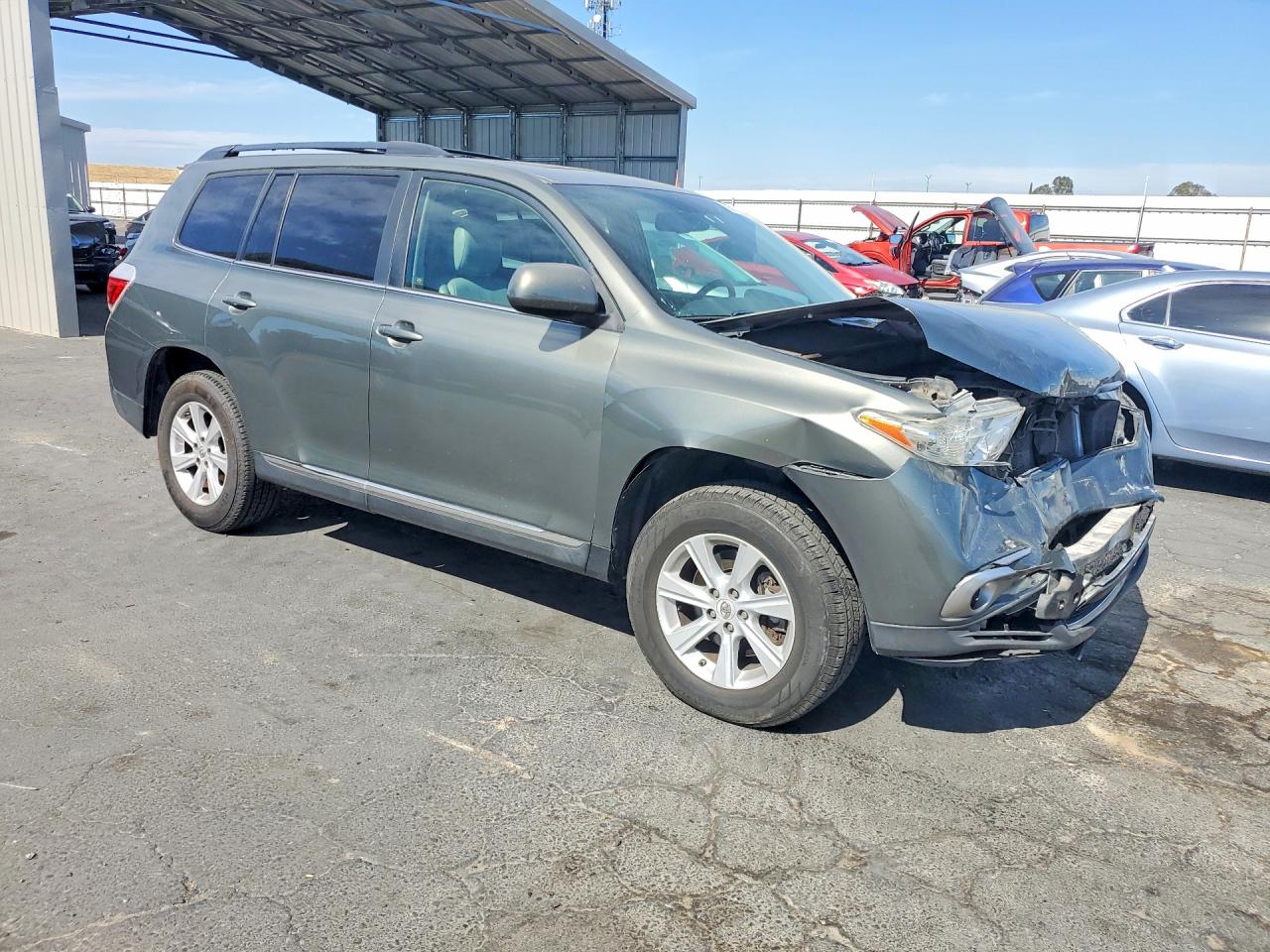 2012 Toyota Highlander Se Gray vin: 5TDZK3EHXCS063643
