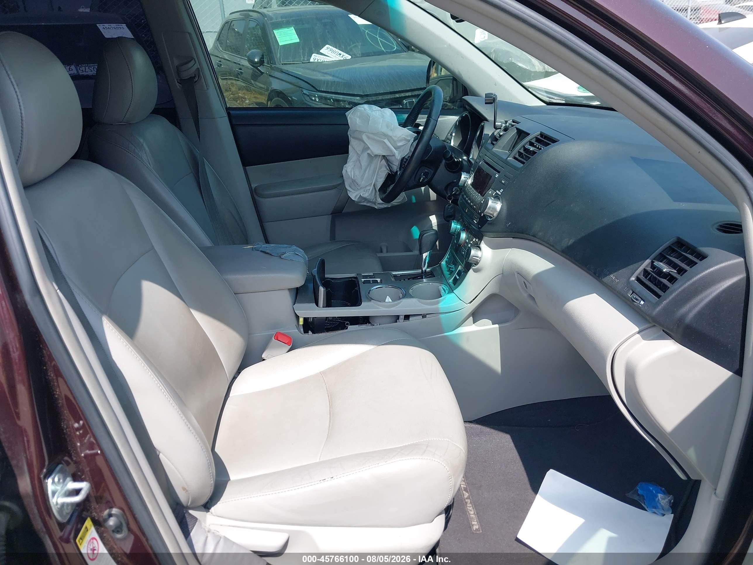 2012 Toyota Highlander Se V6 Purple vin: 5TDZK3EHXCS070169