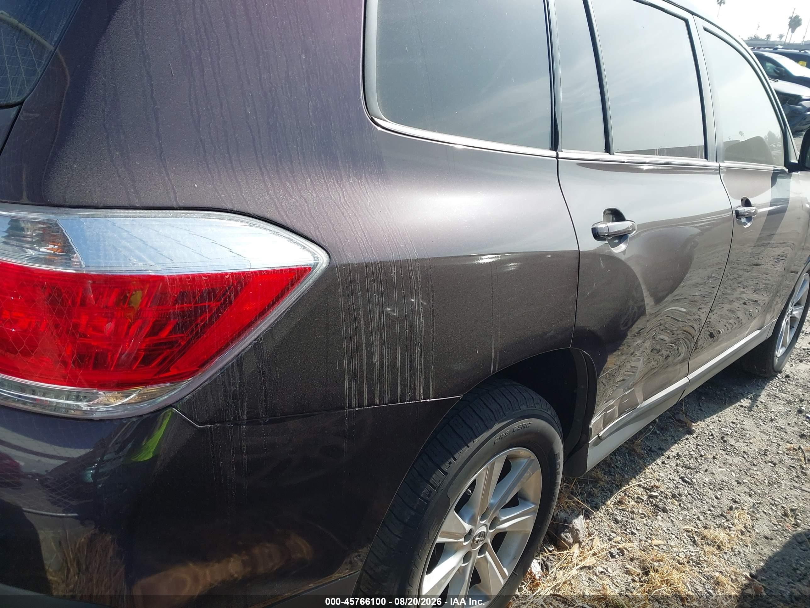 2012 Toyota Highlander Se V6 Purple vin: 5TDZK3EHXCS070169