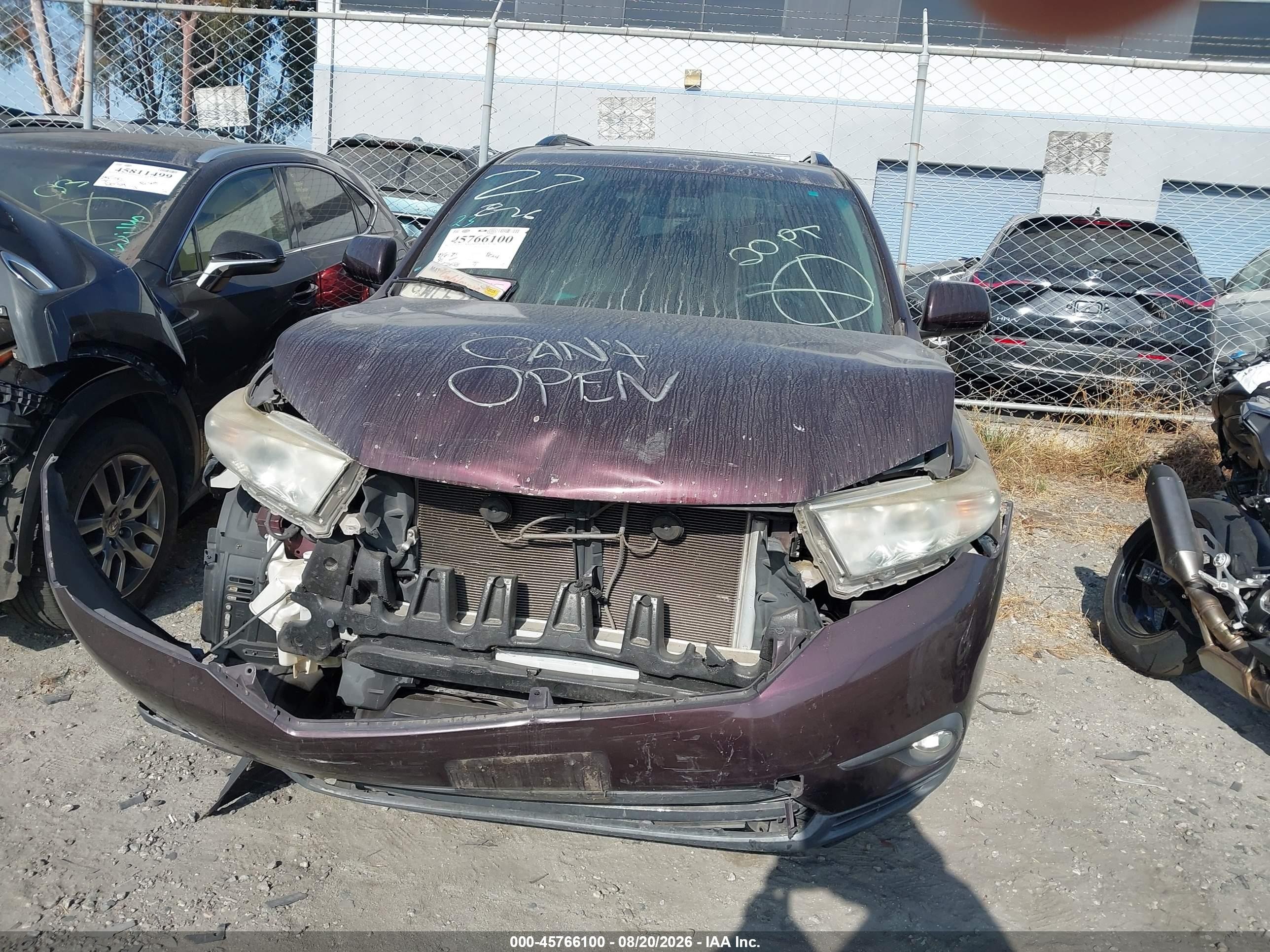 2012 Toyota Highlander Se V6 Purple vin: 5TDZK3EHXCS070169
