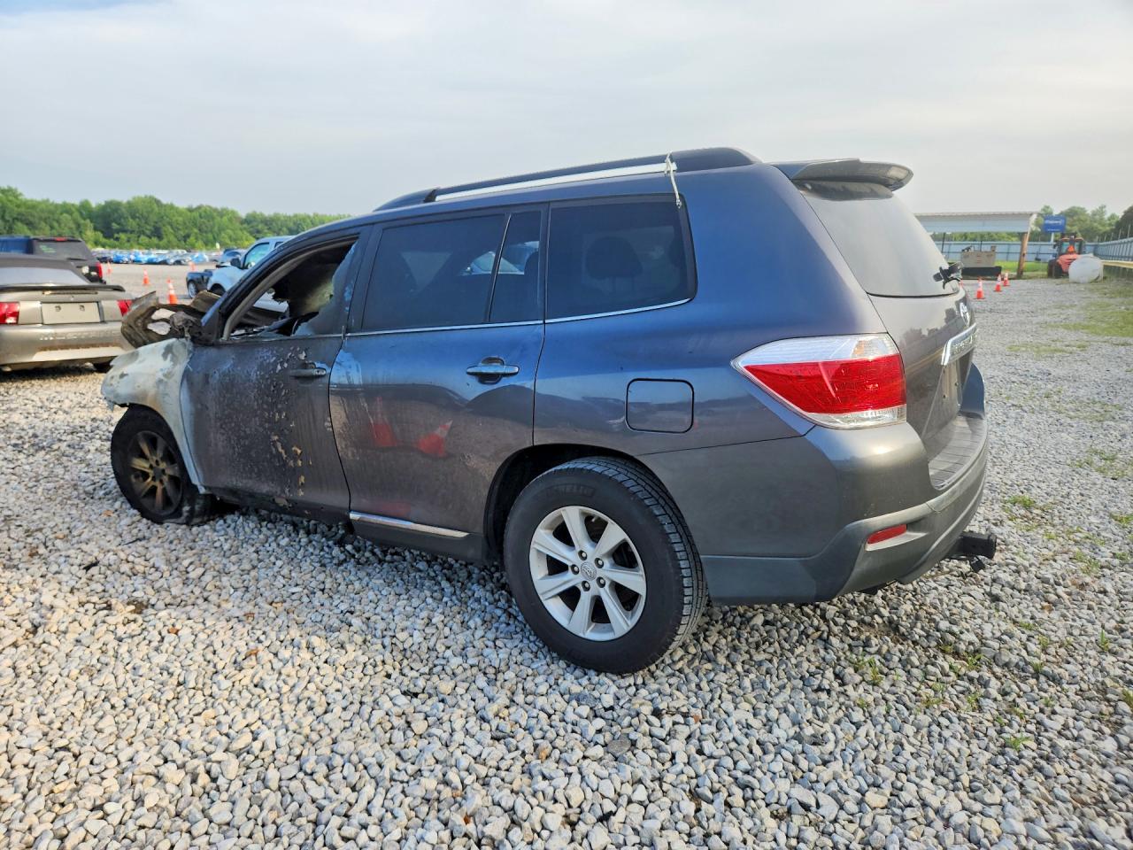2012 Toyota Highlander Base Gray vin: 5TDZK3EHXCS078398
