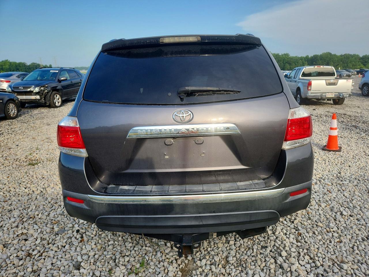 2012 Toyota Highlander Base Gray vin: 5TDZK3EHXCS078398