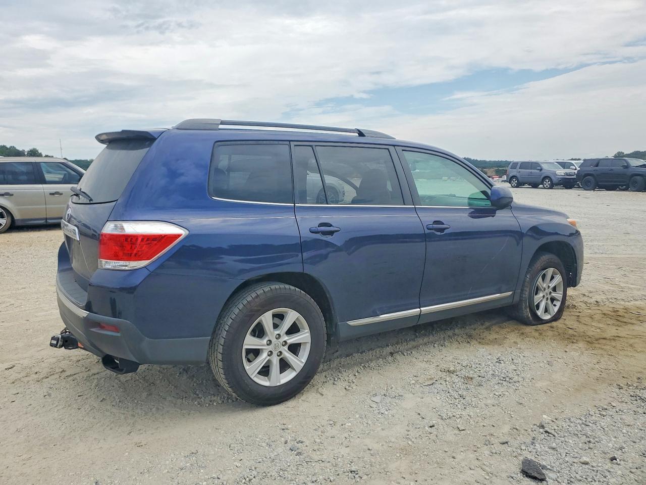 2012 Toyota Highlander Se Blue vin: 5TDZK3EHXCS081852