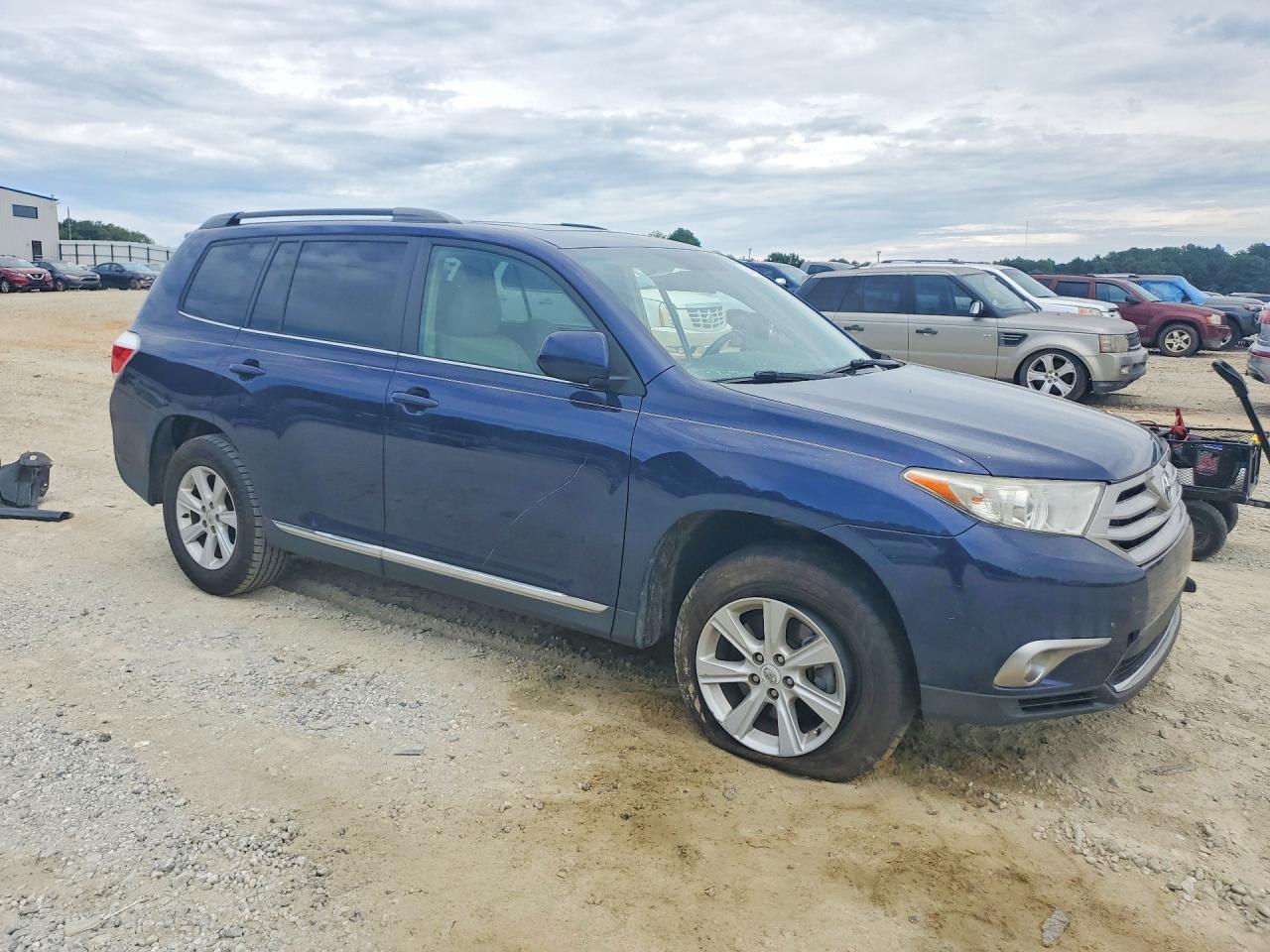 2012 Toyota Highlander Se Blue vin: 5TDZK3EHXCS081852