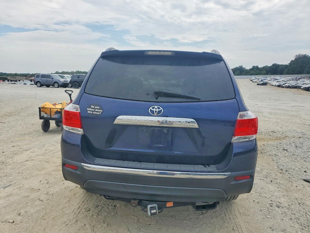 2012 Toyota Highlander Se Blue vin: 5TDZK3EHXCS081852
