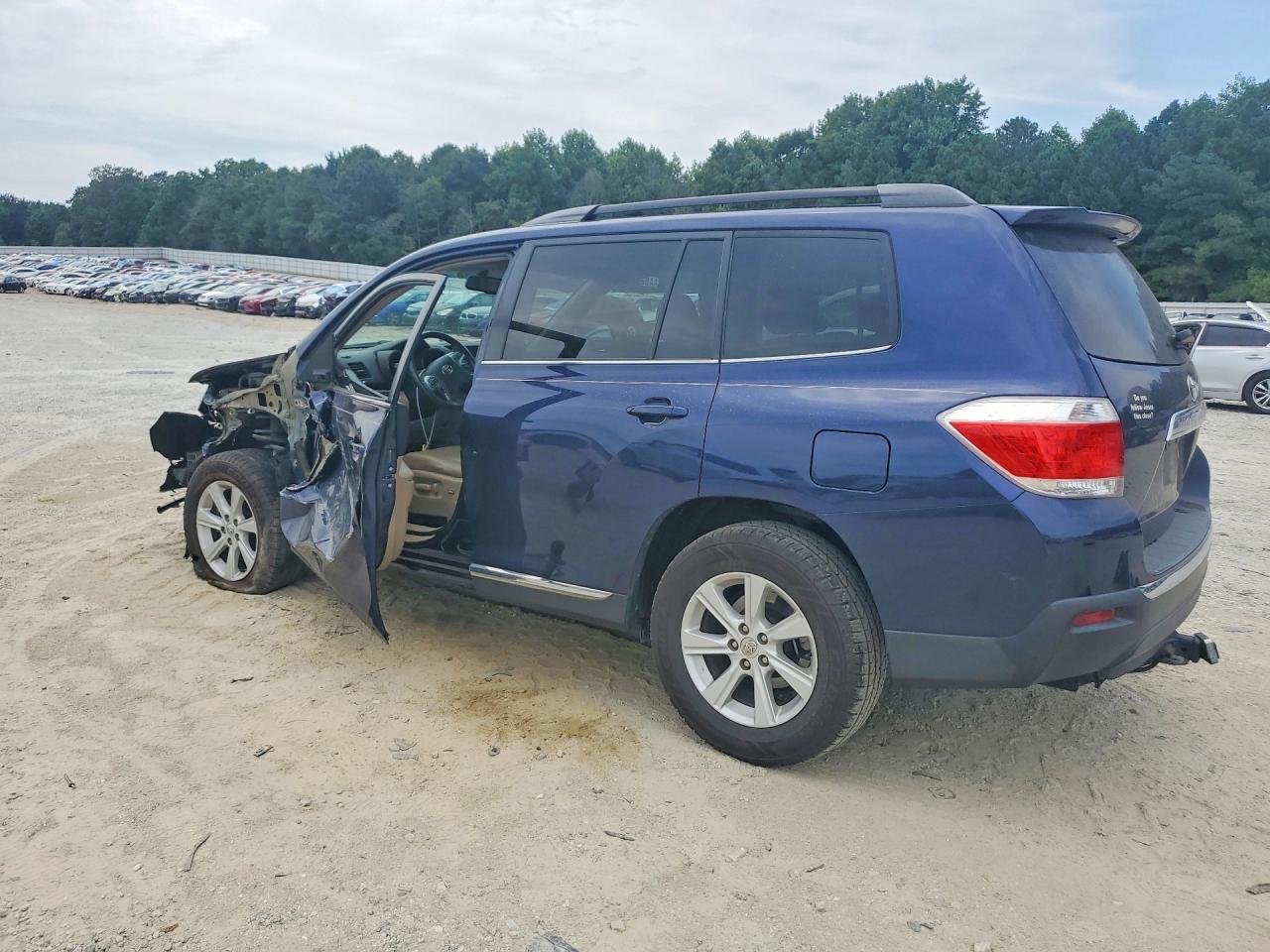 2012 Toyota Highlander Se Blue vin: 5TDZK3EHXCS081852