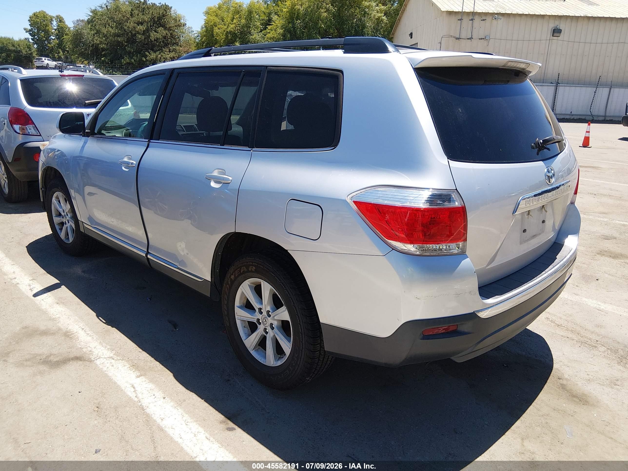 2013 Toyota Highlander Se V6 Silver vin: 5TDZK3EHXDS134079