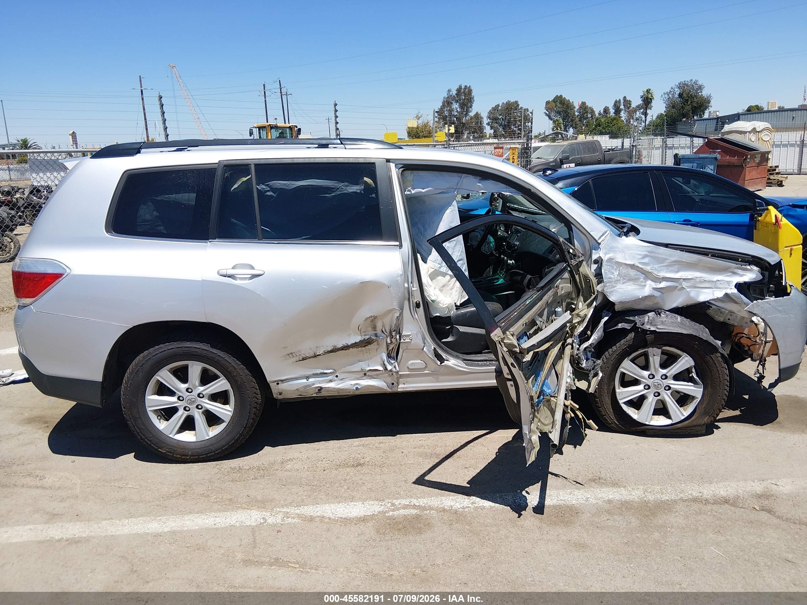 2013 Toyota Highlander Se V6 Silver vin: 5TDZK3EHXDS134079