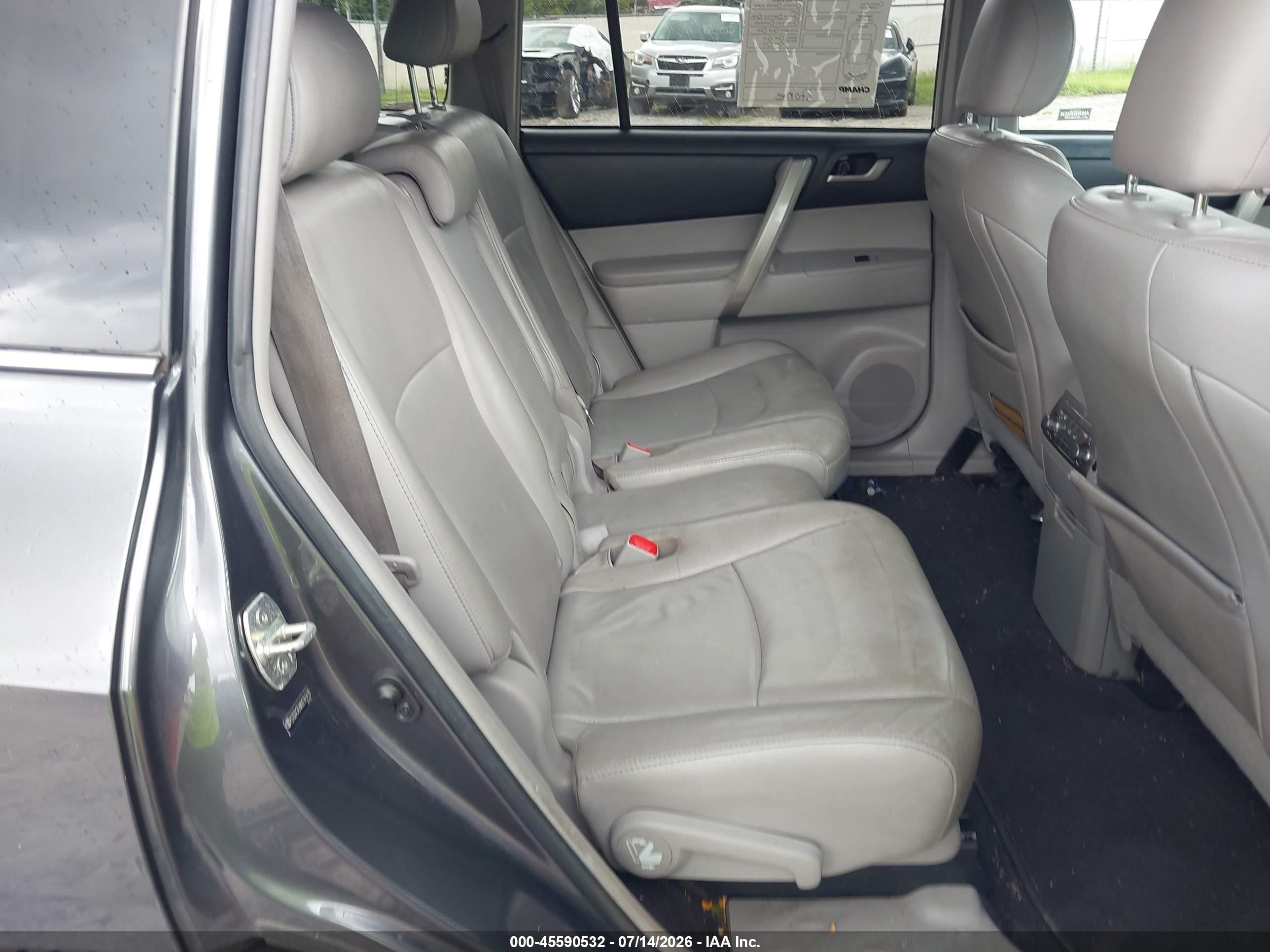 2013 Toyota Highlander Se V6 Gray vin: 5TDZK3EHXDS141419