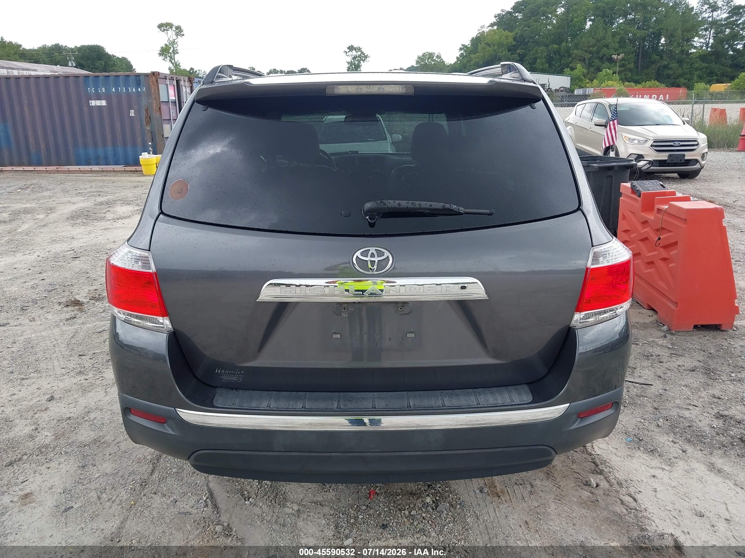 2013 Toyota Highlander Se V6 Gray vin: 5TDZK3EHXDS141419