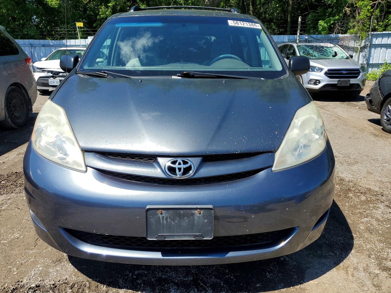 2010 Toyota Sienna Ce Угольный vin: 5TDZK4CC1AS291475