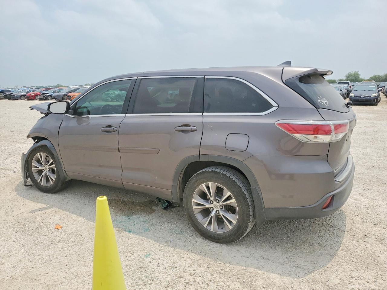 2014 Toyota Highlander Le Plus Gray vin: 5TDZKRFH0ES017002