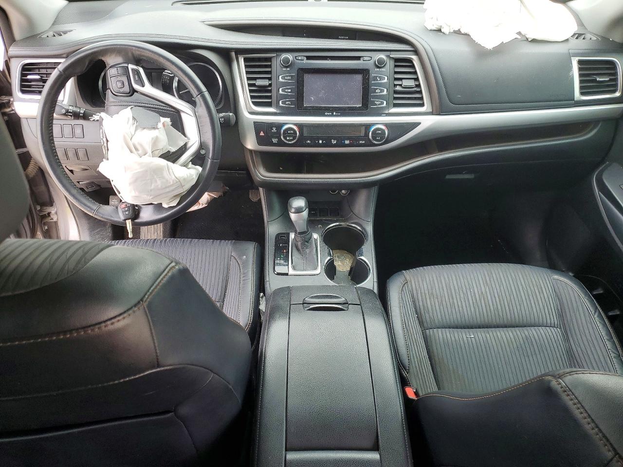 2014 Toyota Highlander Le Plus Gray vin: 5TDZKRFH0ES017002