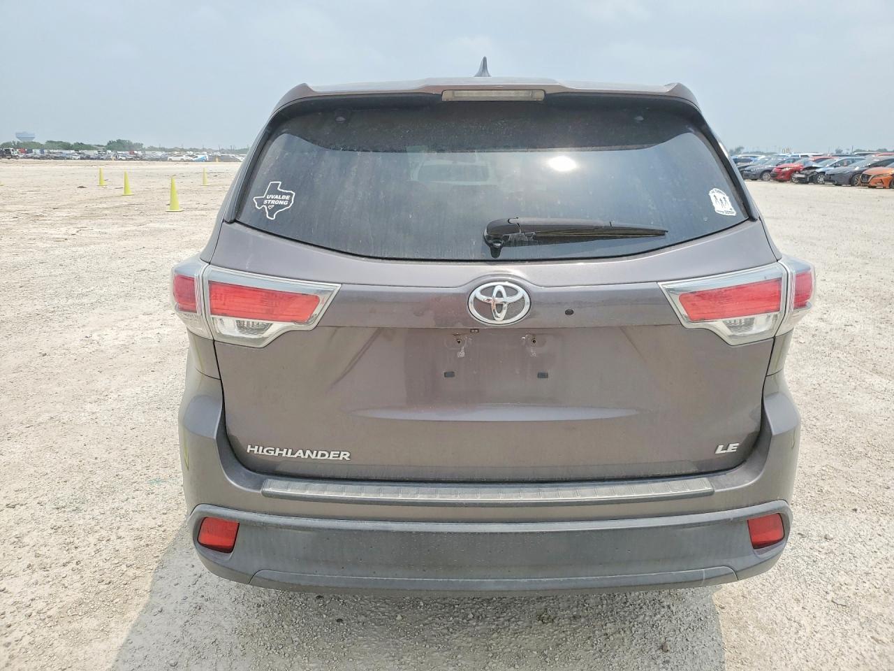 2014 Toyota Highlander Le Plus Gray vin: 5TDZKRFH0ES017002