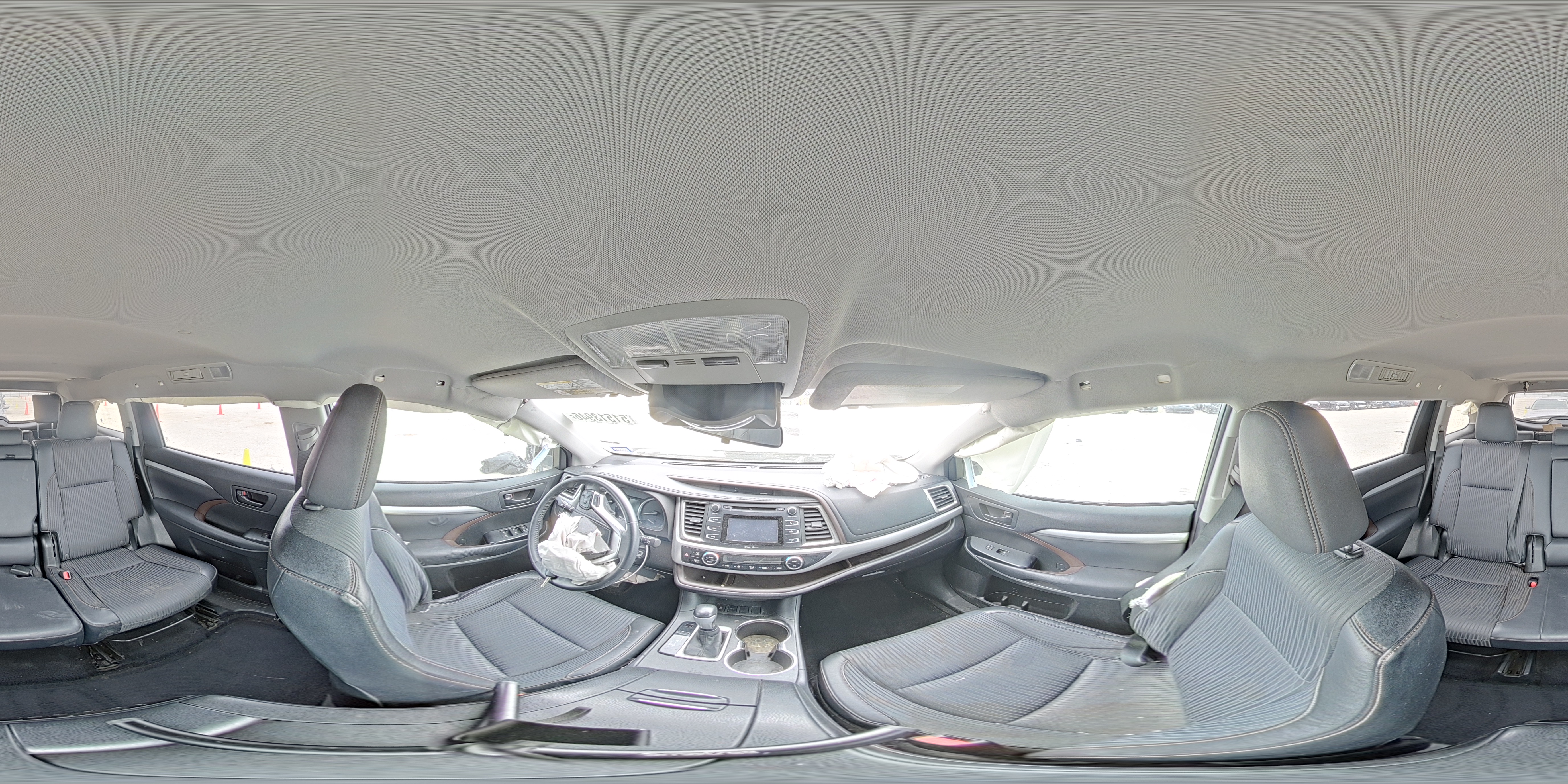 2014 Toyota Highlander Le Plus Gray vin: 5TDZKRFH0ES017002