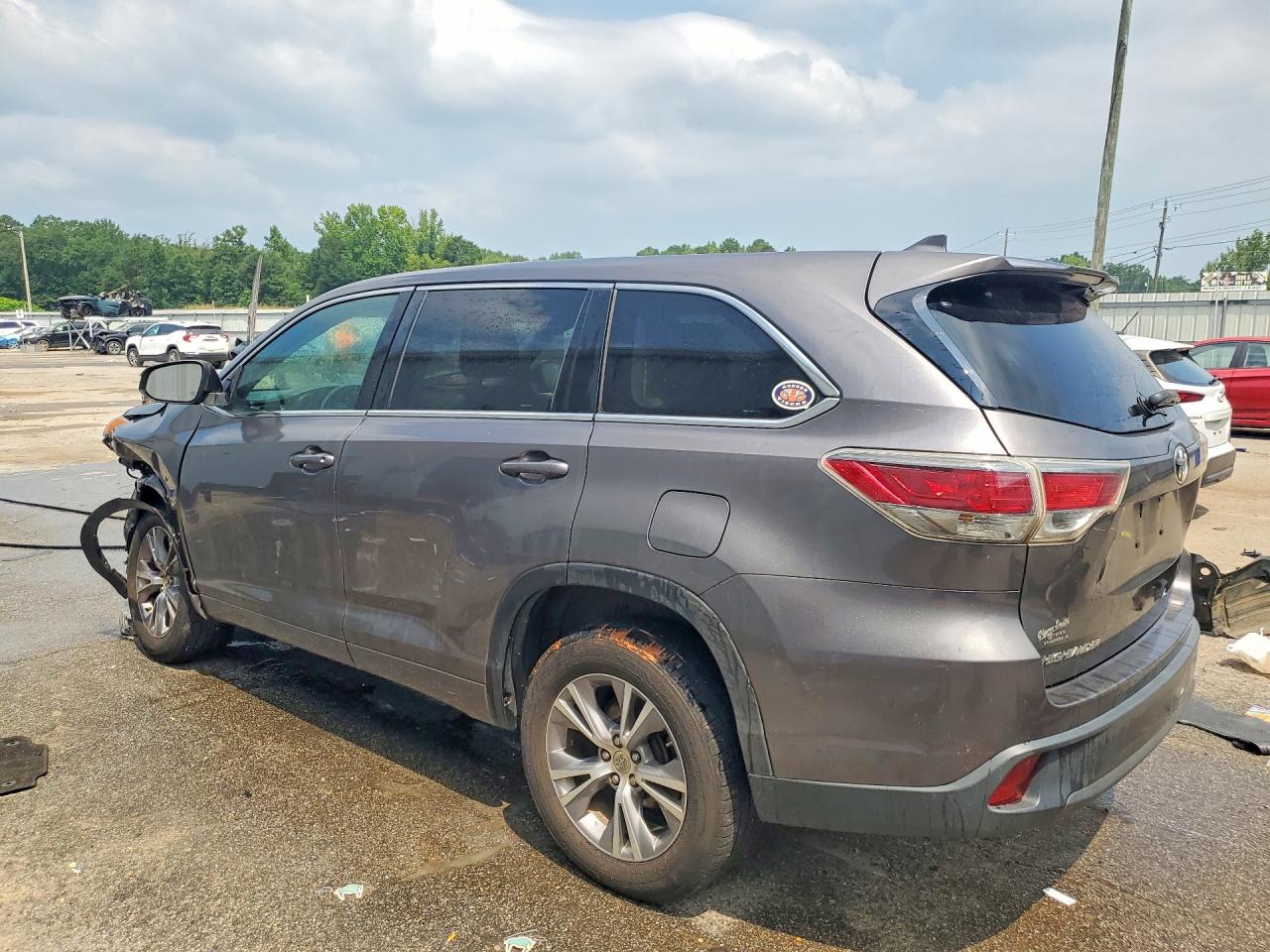 2015 Toyota Highlander Le Plus Gray vin: 5TDZKRFH0FS084460