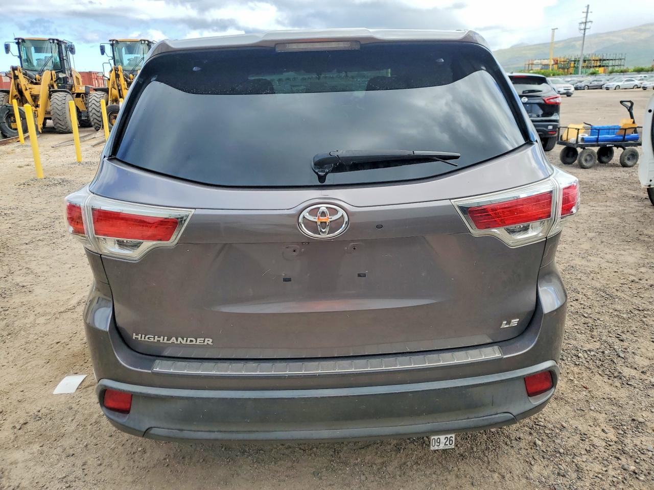 2014 Toyota Highlander Le Gray vin: 5TDZKRFH3ES037499