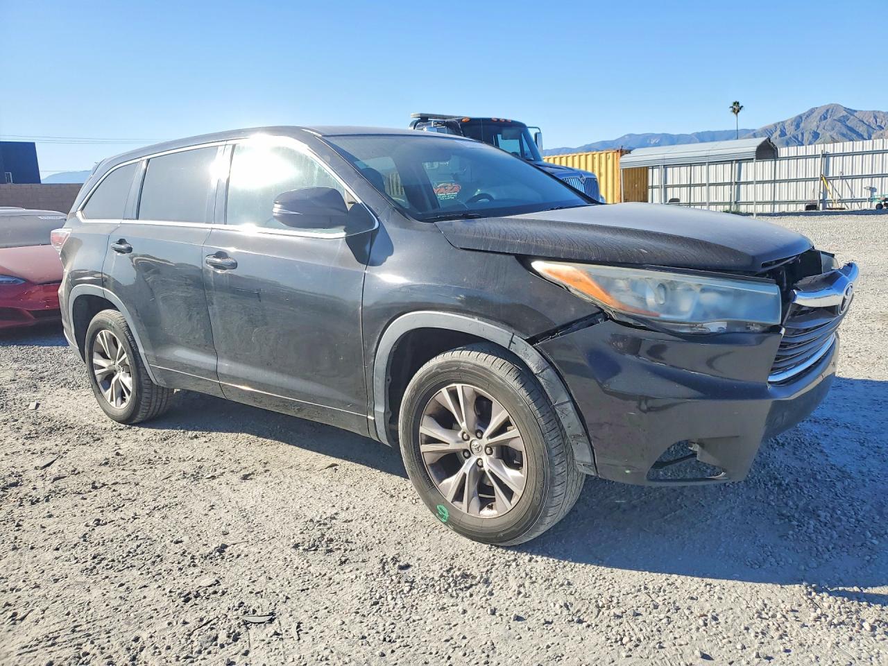 2015 Toyota Highlander Le Plus Black vin: 5TDZKRFH4FS107934