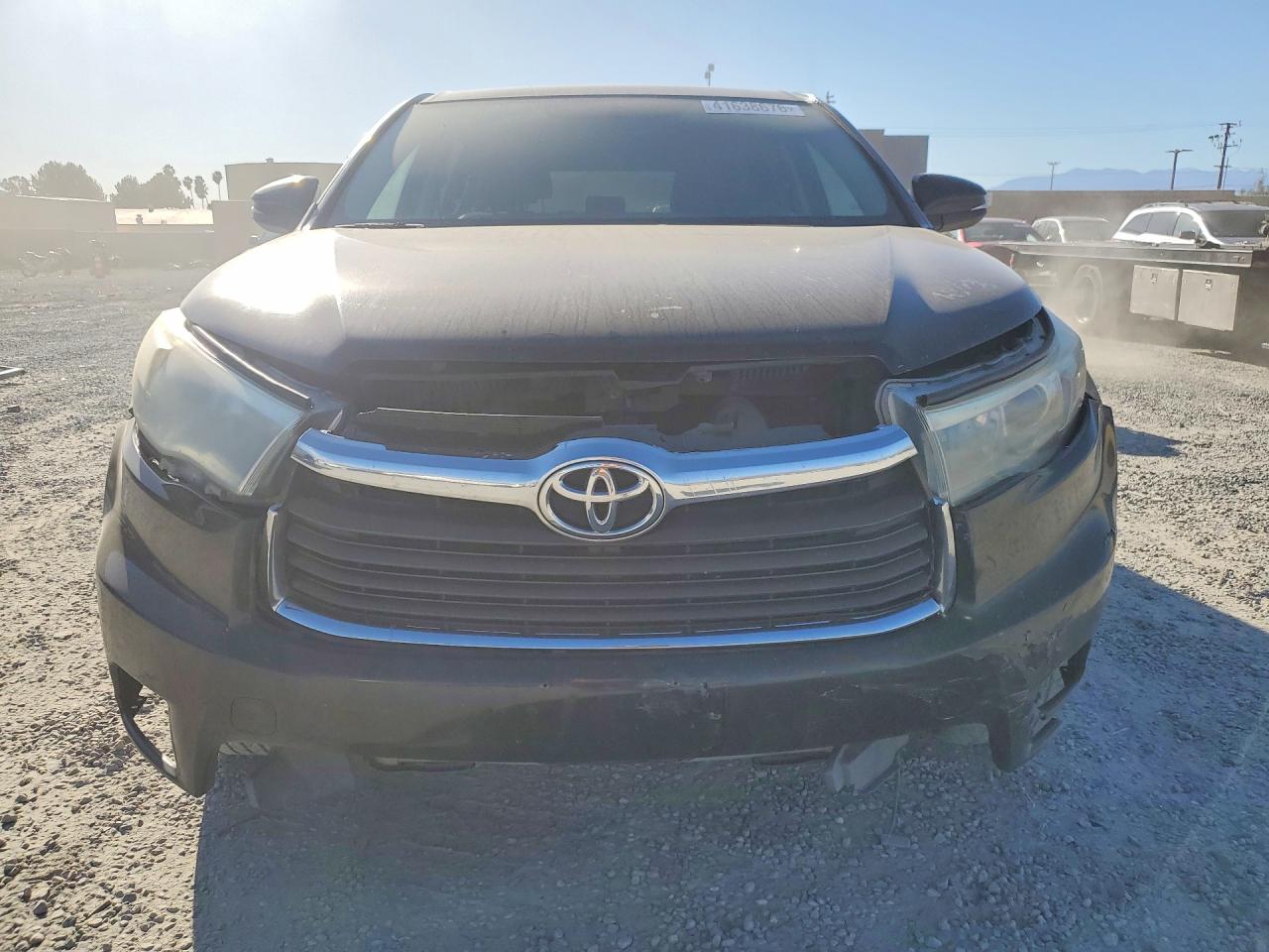 2015 Toyota Highlander Le Plus Black vin: 5TDZKRFH4FS107934