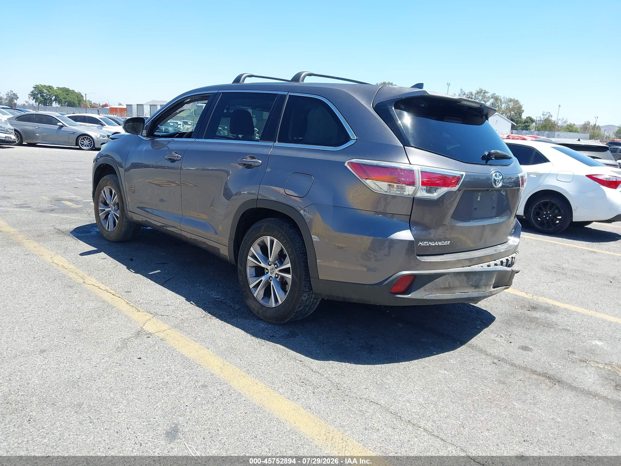 2015 Toyota Highlander Le Plus V6 Black vin: 5TDZKRFH5FS050207