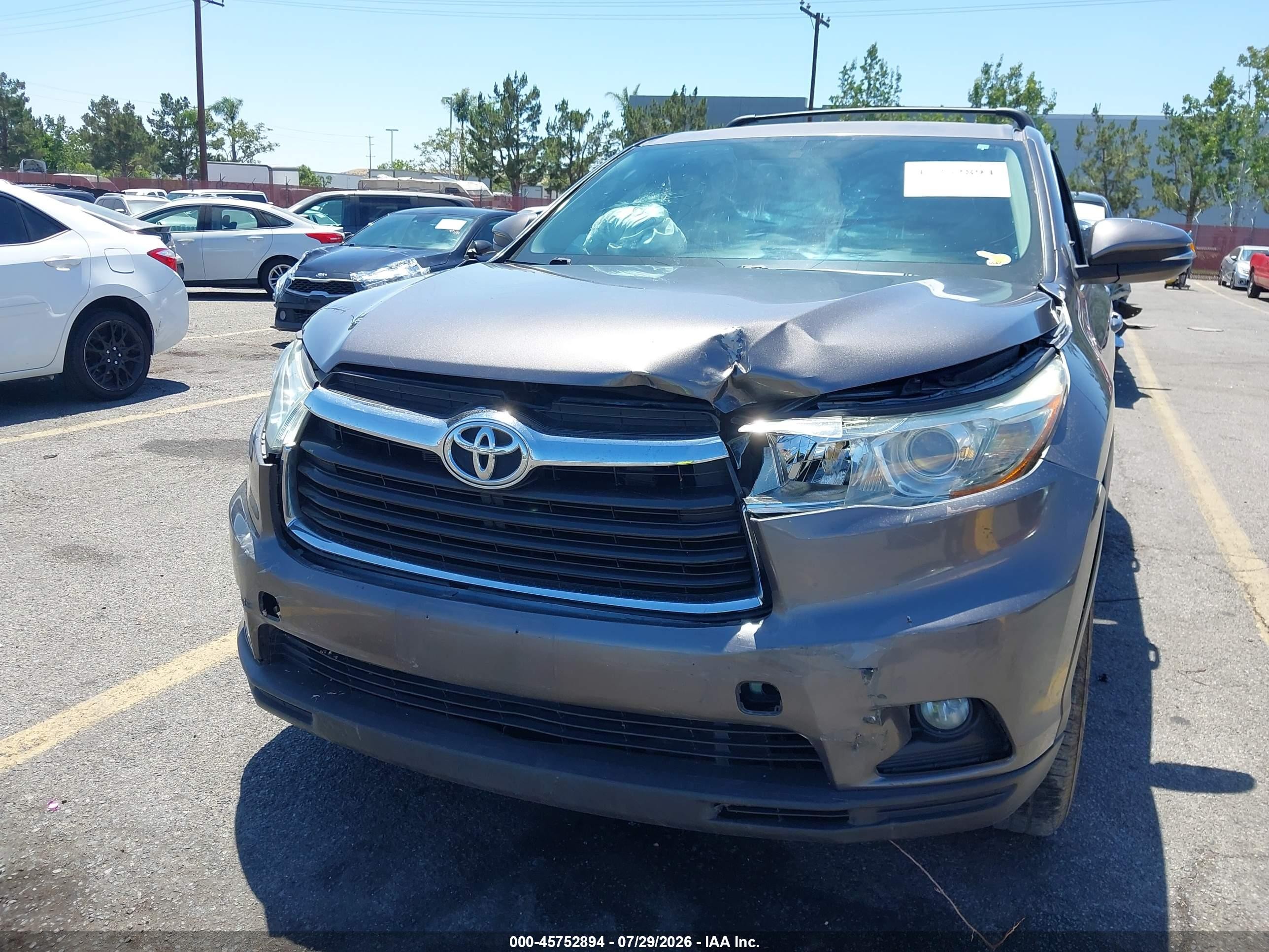 2015 Toyota Highlander Le Plus V6 Black vin: 5TDZKRFH5FS050207