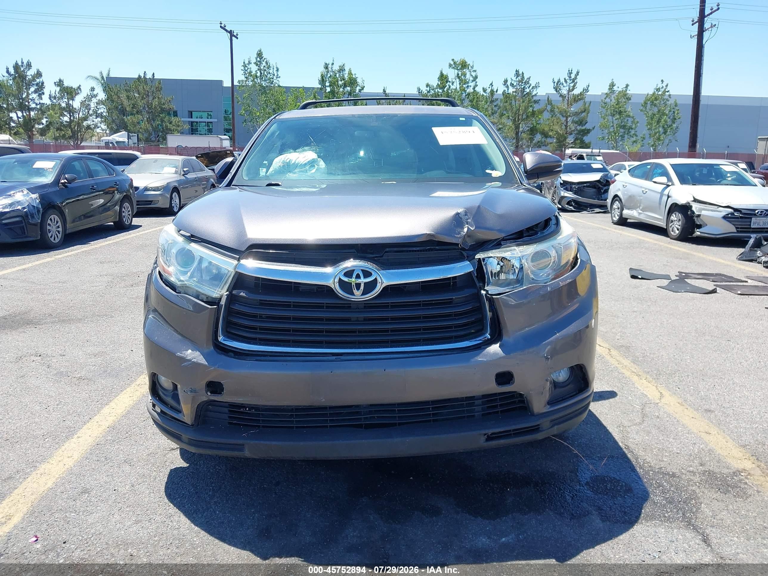 2015 Toyota Highlander Le Plus V6 Black vin: 5TDZKRFH5FS050207