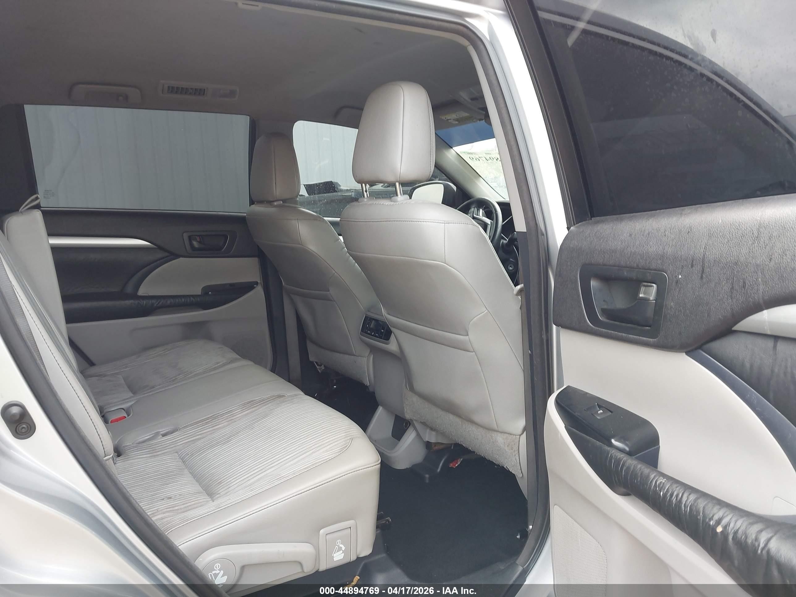 2015 Toyota Highlander Le Plus V6 Серый vin: 5TDZKRFH6FS064410