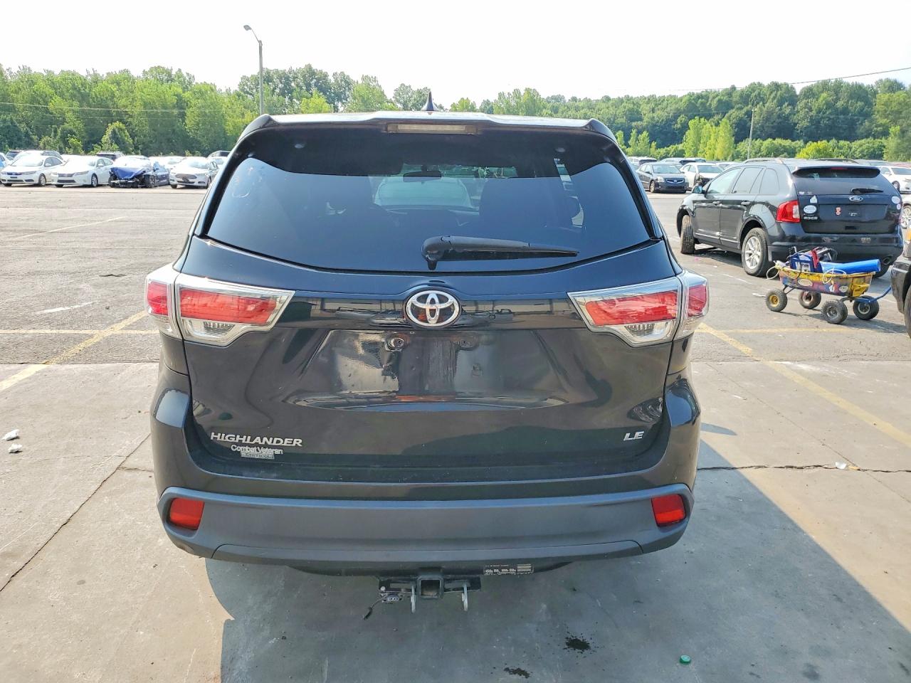 2015 Toyota Highlander Le Plus Black vin: 5TDZKRFH6FS088402