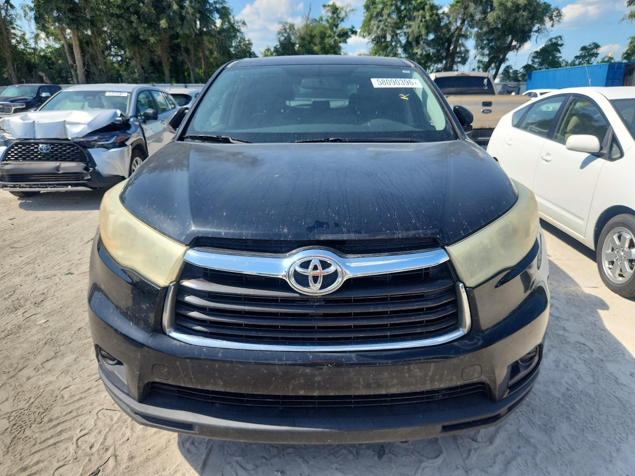 2014 Toyota Highlander Le Black vin: 5TDZKRFH7ES021130