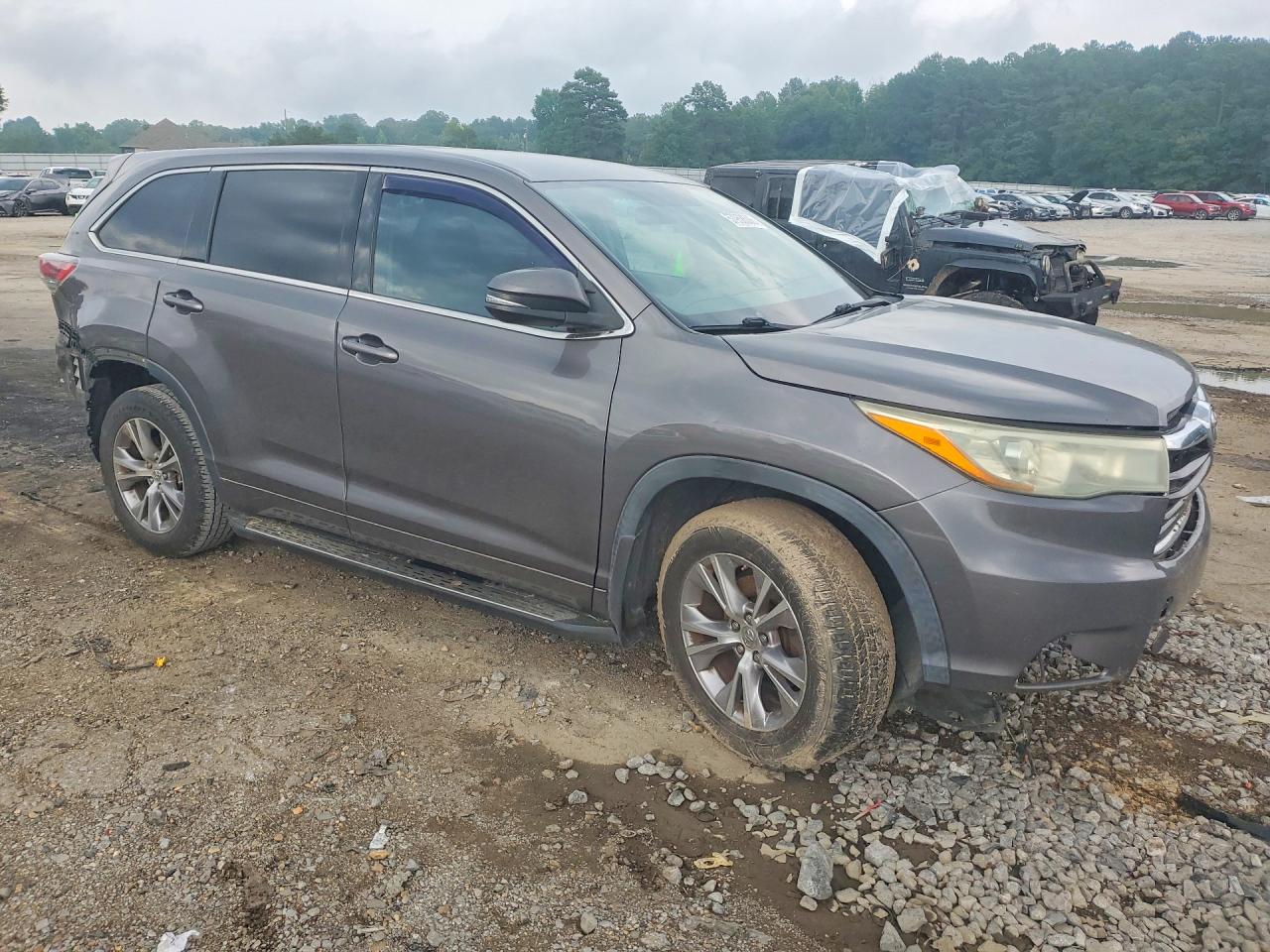 2015 Toyota Highlander Le Plus Gray vin: 5TDZKRFH7FS090868