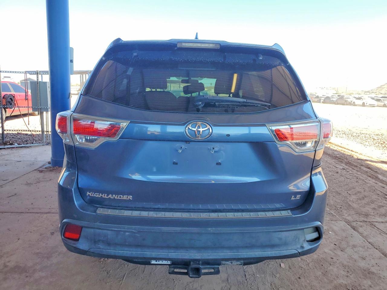 2014 Toyota Highlander Le Plus Blue vin: 5TDZKRFH8ES034789