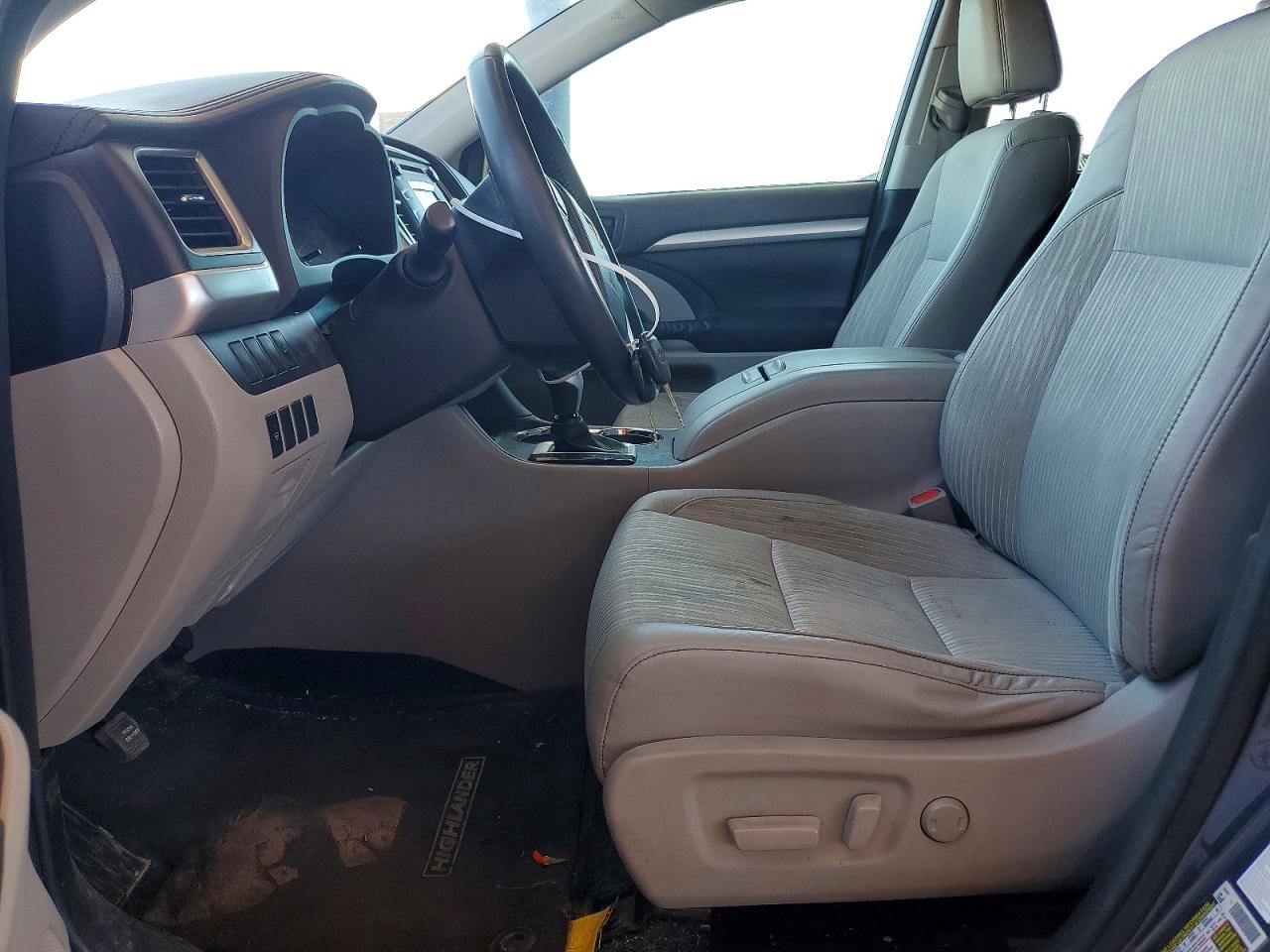 2014 Toyota Highlander Le Plus Blue vin: 5TDZKRFH8ES034789