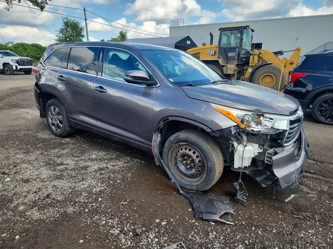 2014 Toyota Highlander Le Gray vin: 5TDZKRFH9ES021548