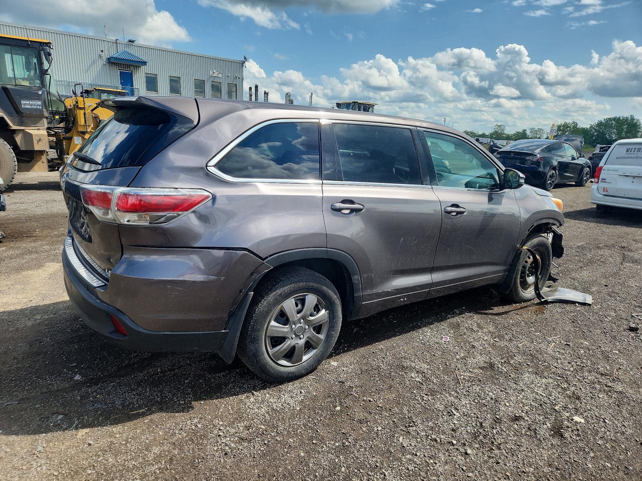 2014 Toyota Highlander Le Gray vin: 5TDZKRFH9ES021548