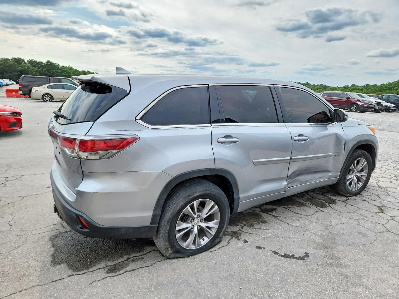 2014 Toyota Highlander Le Plus Серый vin: 5TDZKRFH9ES023218