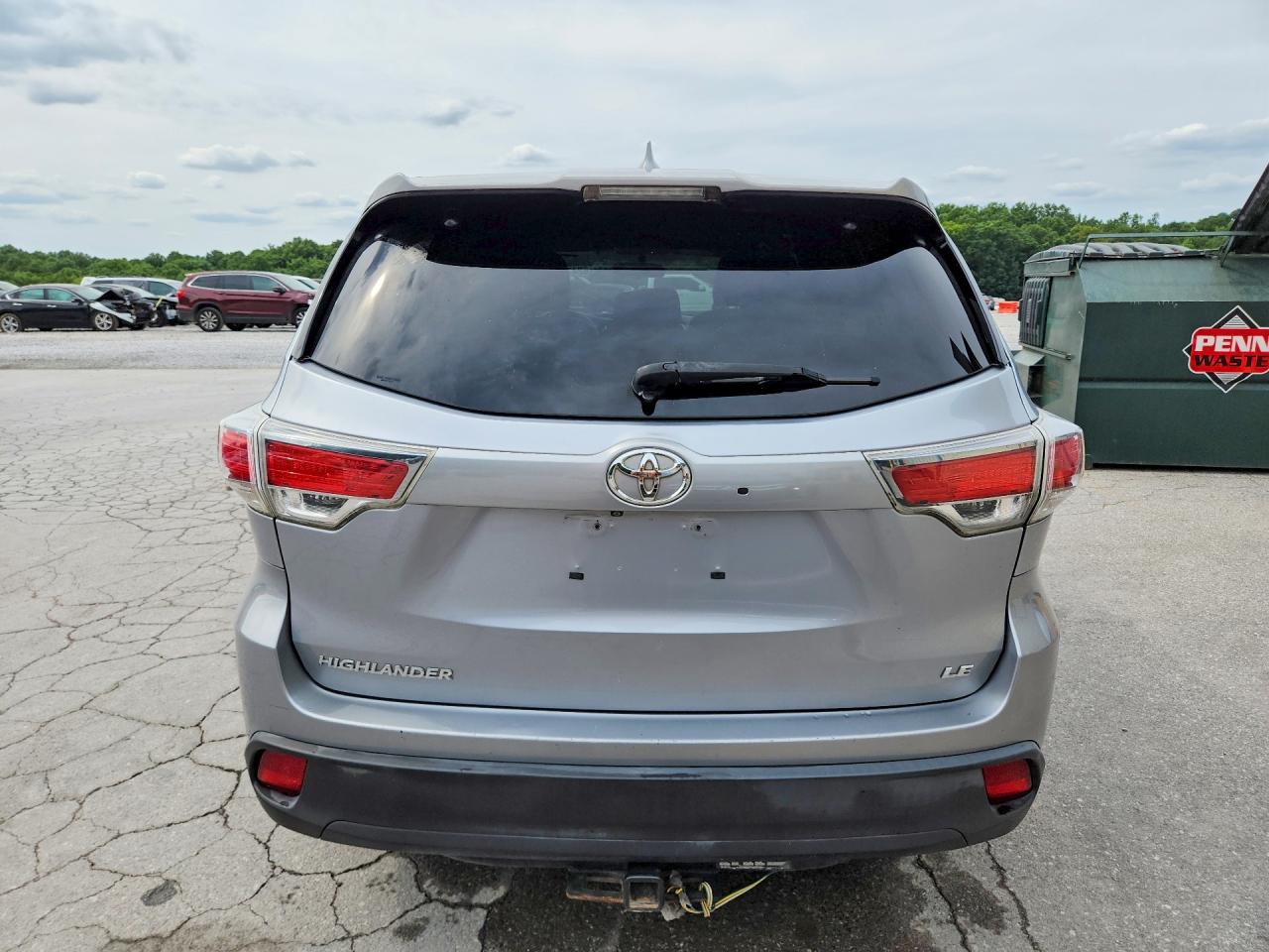 2014 Toyota Highlander Le Plus Серый vin: 5TDZKRFH9ES023218