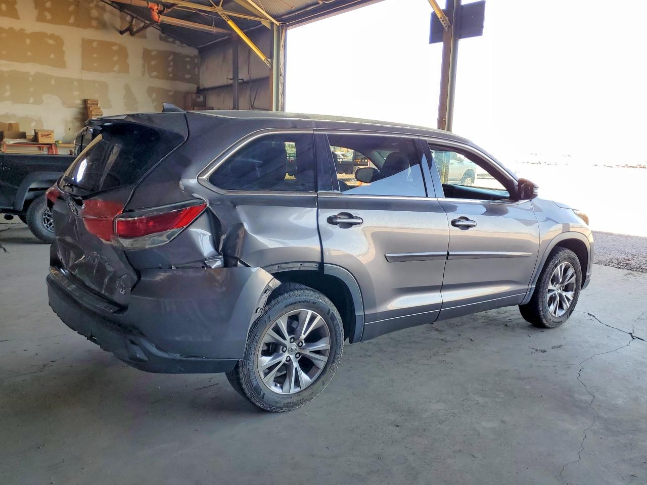 2015 Toyota Highlander Le Plus Gray vin: 5TDZKRFH9FS073232