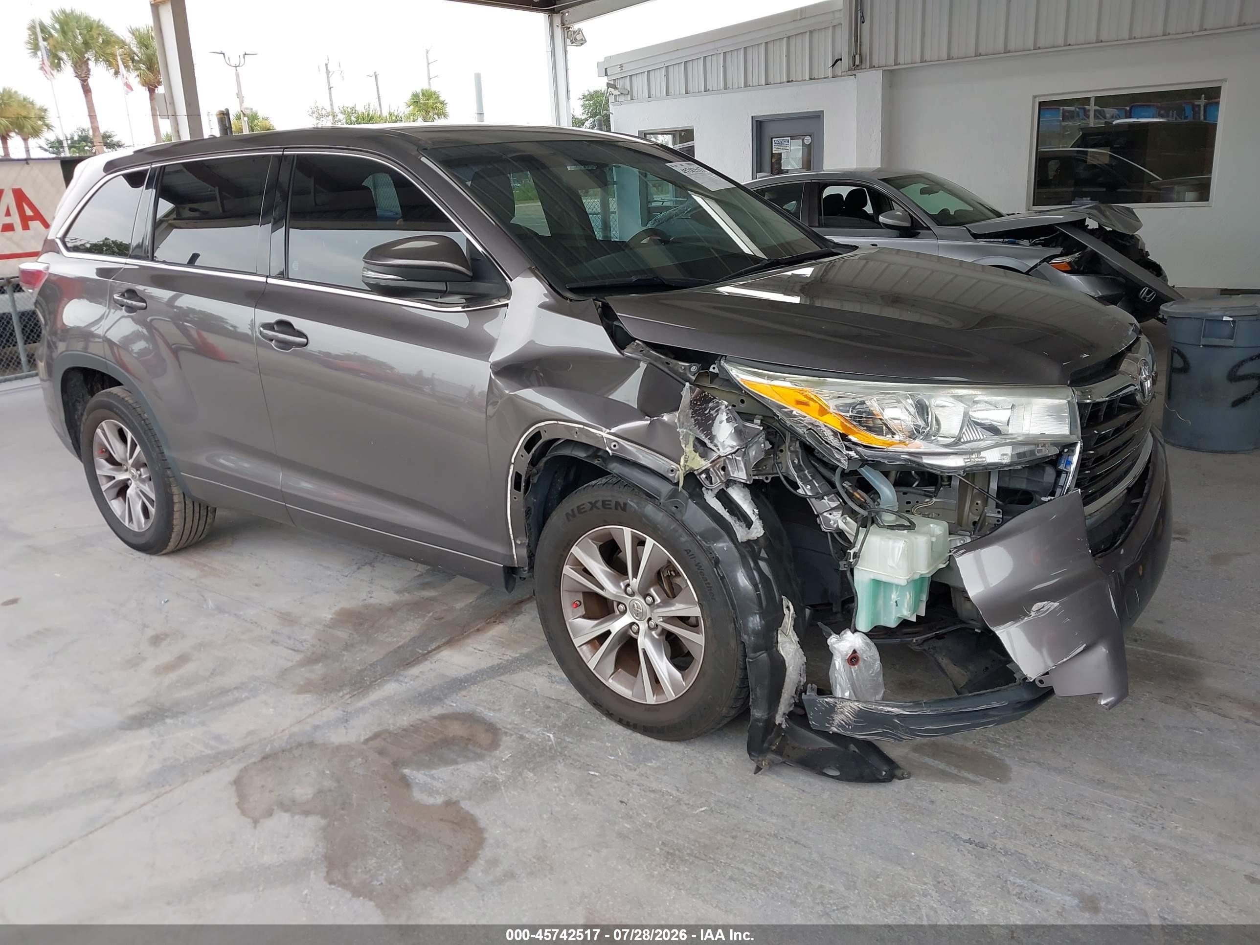 2014 Toyota Highlander Le/le Plus Серый vin: 5TDZKRFHXES011272