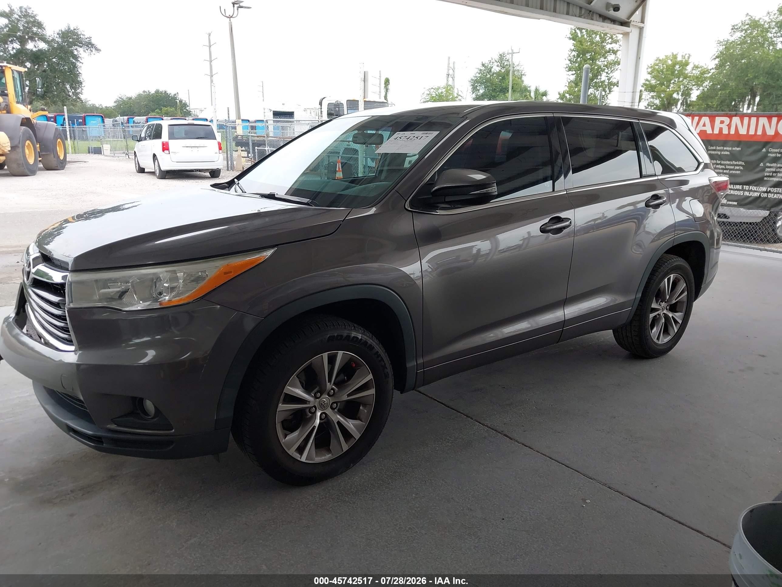 2014 Toyota Highlander Le/le Plus Серый vin: 5TDZKRFHXES011272