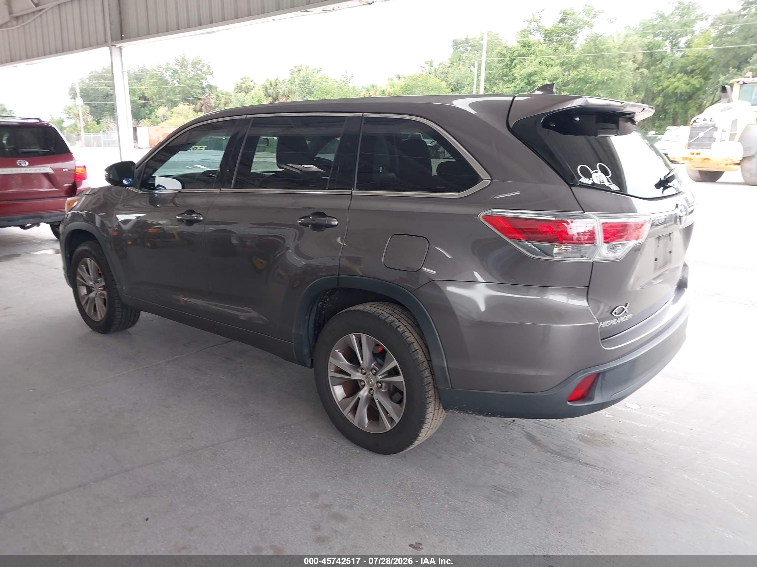 2014 Toyota Highlander Le/le Plus Серый vin: 5TDZKRFHXES011272
