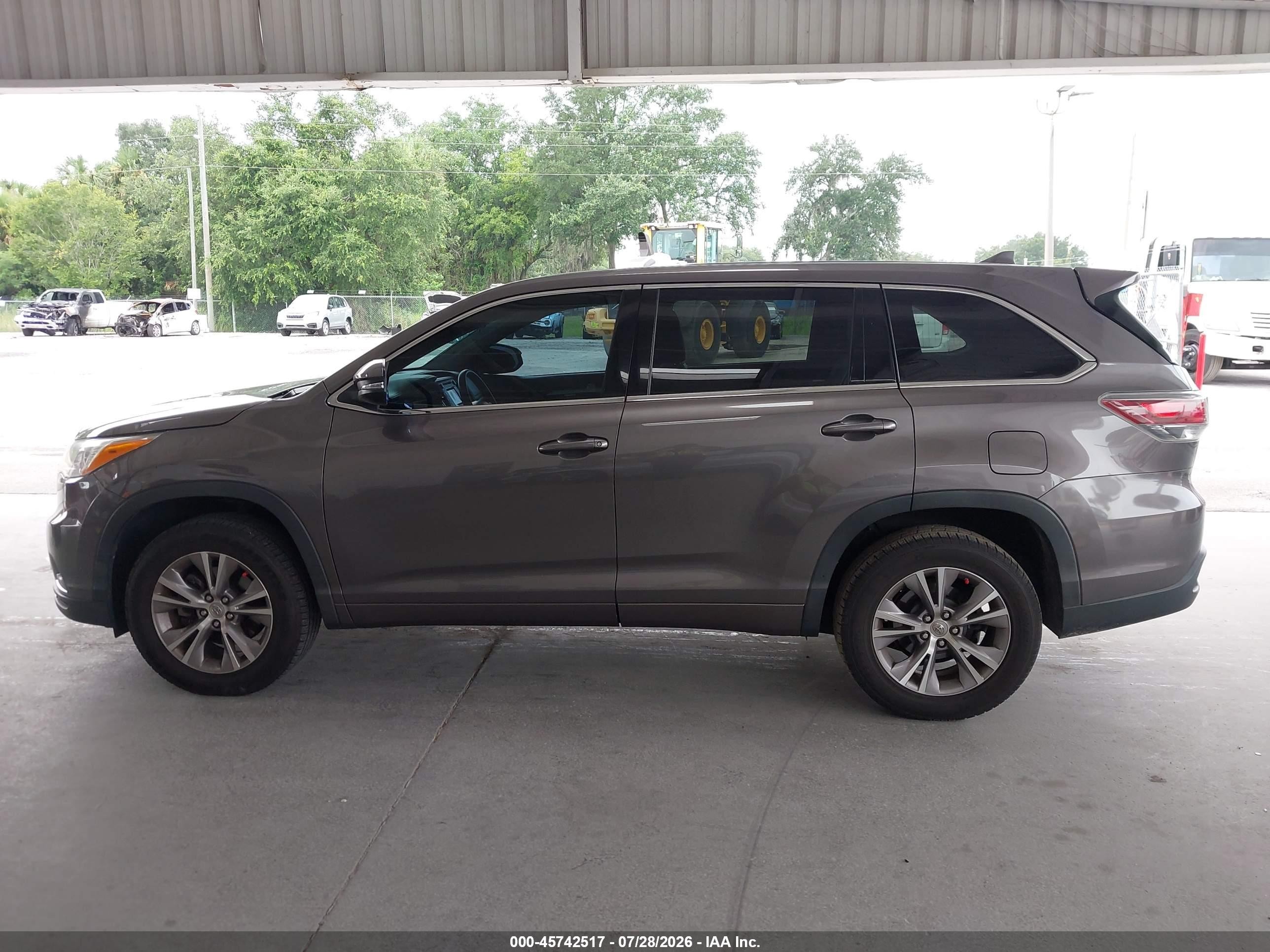2014 Toyota Highlander Le/le Plus Серый vin: 5TDZKRFHXES011272