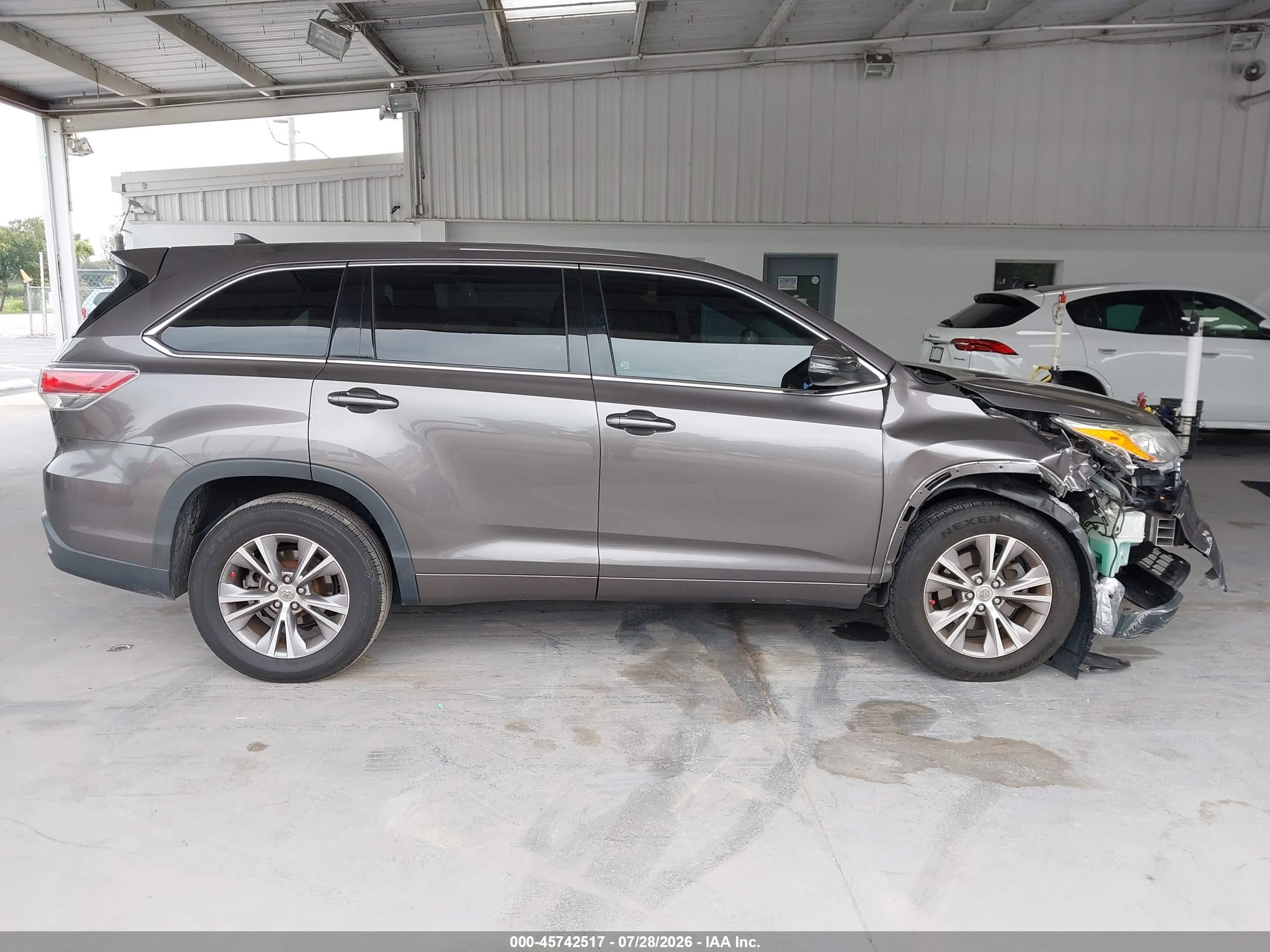 2014 Toyota Highlander Le/le Plus Серый vin: 5TDZKRFHXES011272