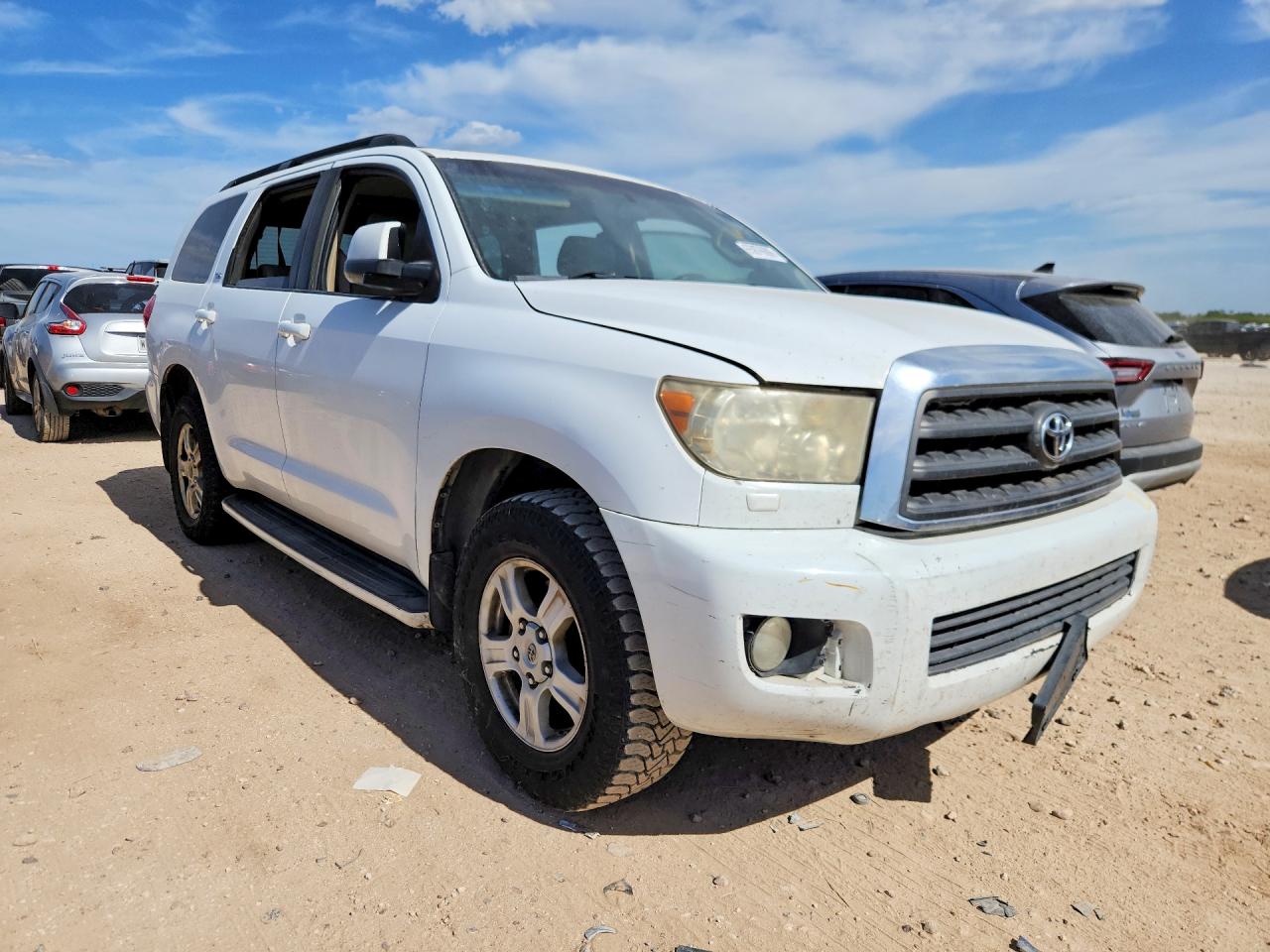 2010 Toyota Sequoia Sr5 Белый vin: 5TDZM5G14AS001139