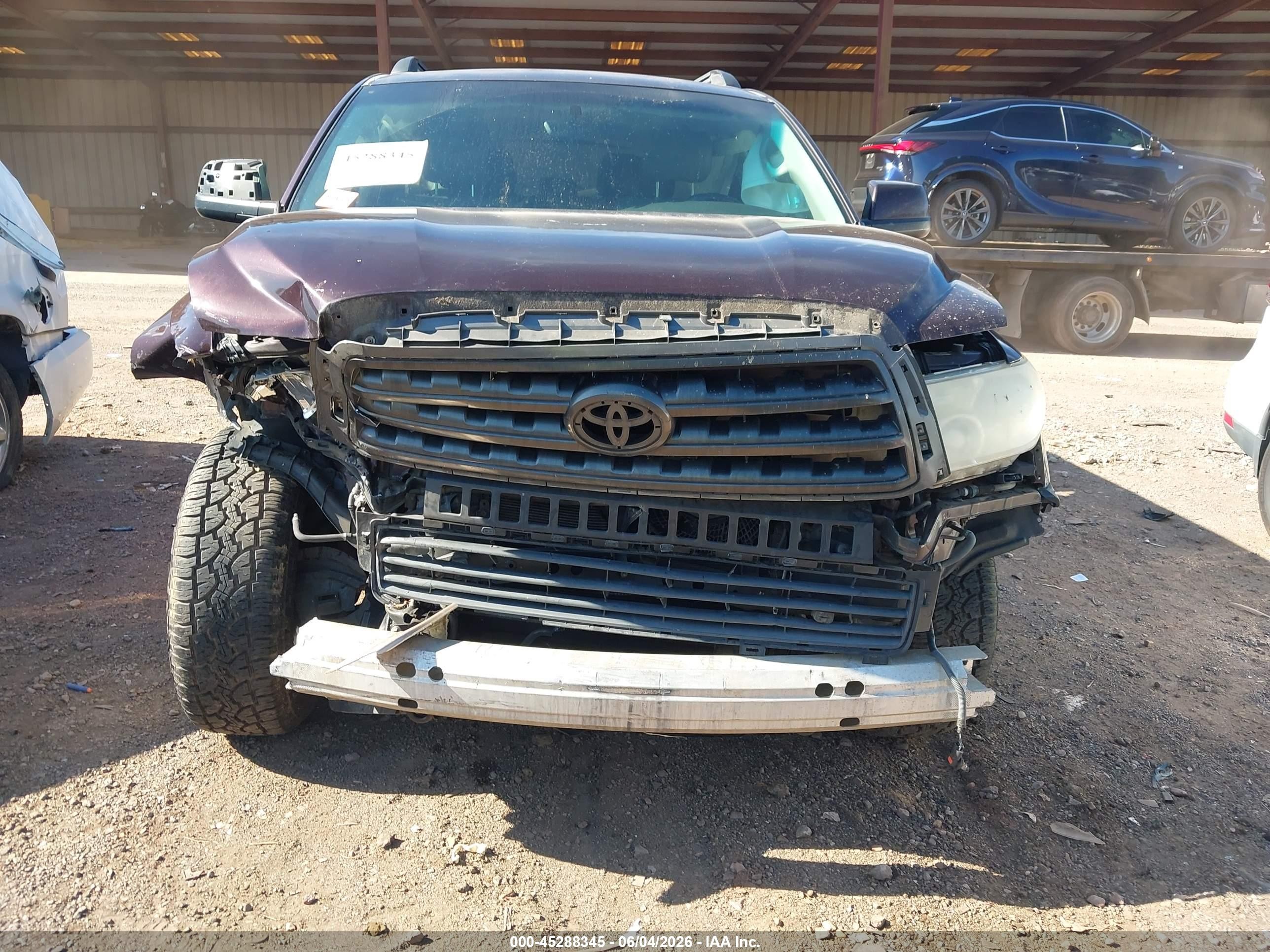 2012 Toyota Sequoia Sr5 4.6l V8 Purple vin: 5TDZM5G14CS003735