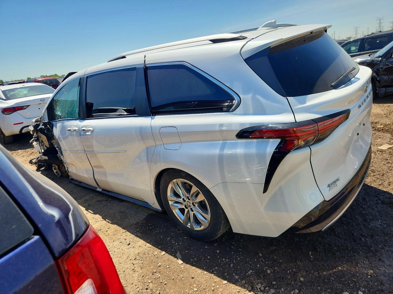 2023 Toyota Sienna Limited 7-passenger Белый vin: 5TDZSKFC9PS097334