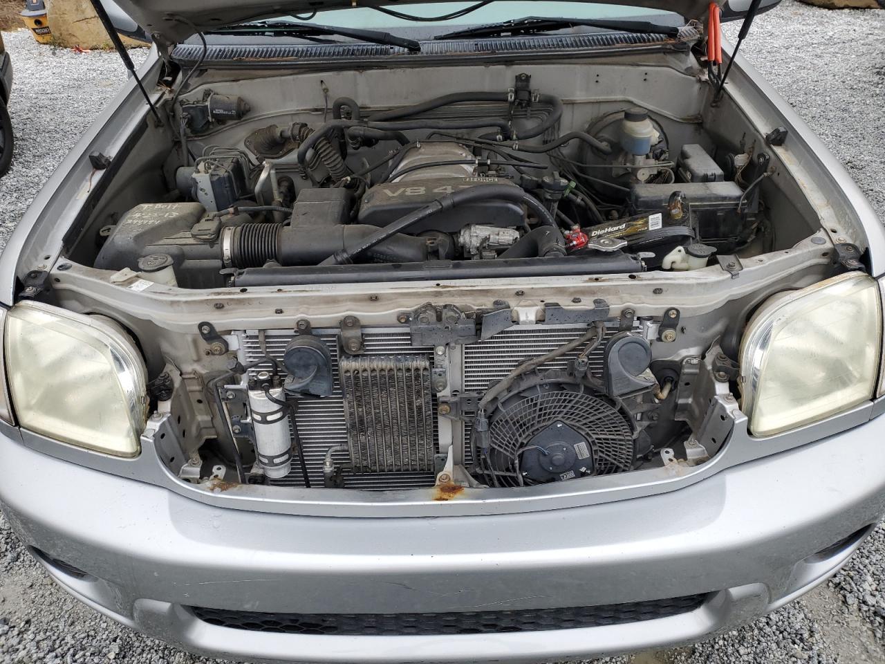 2001 Toyota Sequoia Sr5 Серый vin: 5TDZT34A01S020878