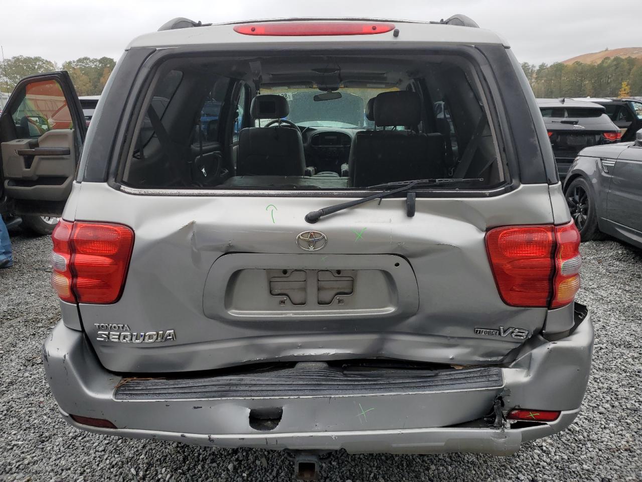 2001 Toyota Sequoia Sr5 Серый vin: 5TDZT34A01S020878