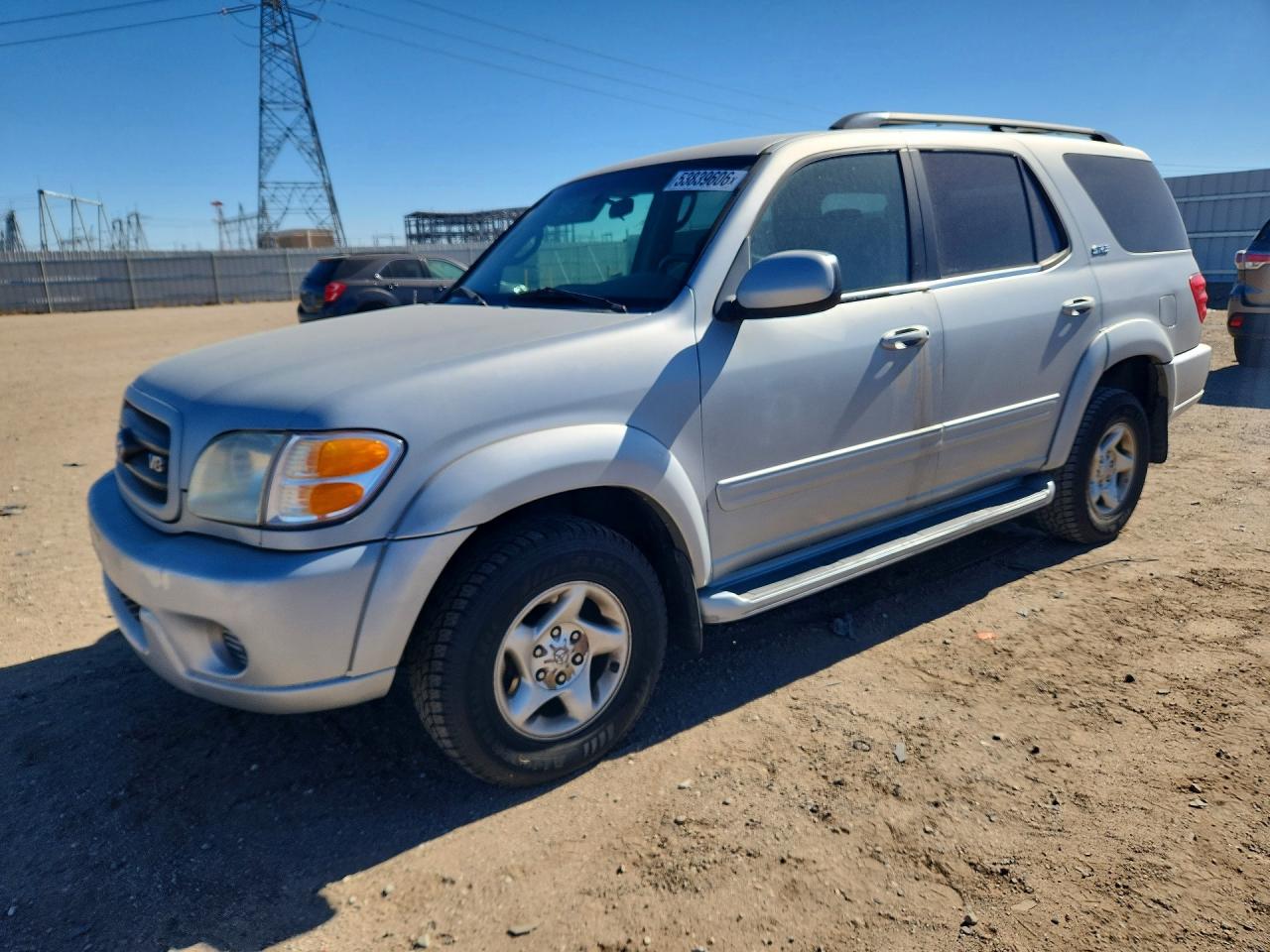 2002 Toyota Sequoia Sr5 Silver vin: 5TDZT34A02S085926